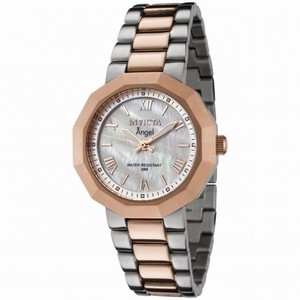 Invicta Angel Collection Mother of Pearl Dial 18kt Rose Gold-plated Ladies Watch 0545
