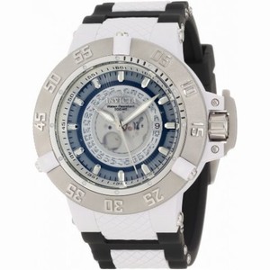 Invicta Subaqua Noma III White Translucent Dial Black Polyurethane Rubber Men's Watch 10103