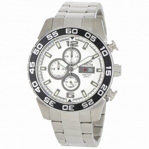 Invicta Specialty Chronograph White Dial Stainless Steel Men's Watch 1014