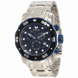 Invicta Pro Diver Scuba Chronograph Black Carbon Fiber Dial Stainless Steel Men's Watch 10381