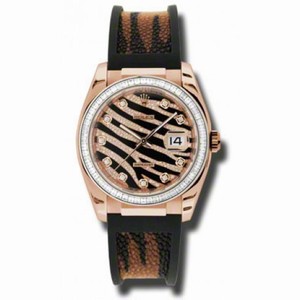 Rolex Datejust Automatic Rubber  Ladies Watch 116185BBR