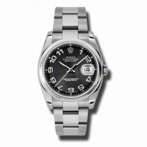 Rolex Datejust Automatic Black Dial Stainless Steel Ladies Watch 116200BKCAO