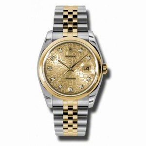 Rolex Datejust Champagne Jubilee Automatic Stainless Steel and 18K Yellow Gold Men's116203CJDJ