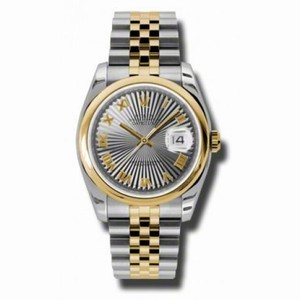 Rolex Datejust Grey Automatic Stainless Steel and 18K Yellow Gold Men's 116203GYSBRJ
