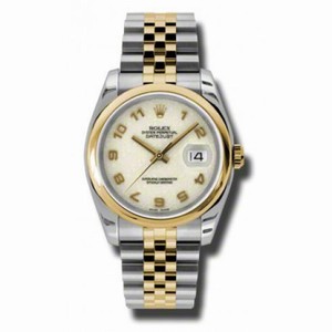 Rolex Datejust Ivory Jubilee Automatic Stainless Steel and 18K Yellow Gold Men's 116203IJAJ