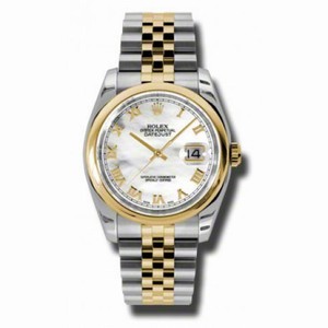 Rolex Datejust Mother of Pearl Automatic Stainless Steel and 18K Yellow Gold Men's 116203MRJ