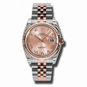 Rolex Datejust Champagne Dial Automatic Pink Gold and Stainless Steel Men's Watch 116231CRJ