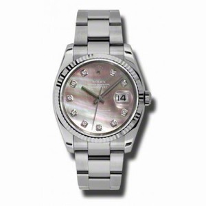 Rolex Datejust Black Mother of Pearl Dial Automatic Stainless Steel Ladies Watch 116234BKMDO