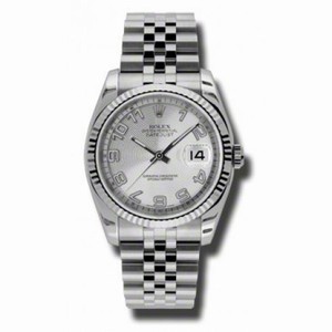 Rolex Datejust Silver Concentric Dial Automatic Stainless Steel Jubilee Men's Watch 116234SCAJ