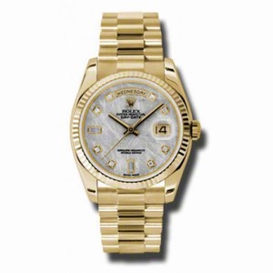 Rolex Day-Date Meteorite Dial 18K Yellow Gold President Automatic Men's Watch 118238MTDP