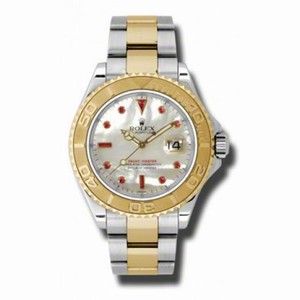 Rolex Yachtmaster Mother of Pearl Steel and Yellow Gold Men's Watch 16623MRBO