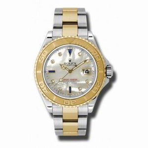 Rolex Yacht Master Mother of Pearl Dial Steel and Yellow Gold Men's Watch 16623