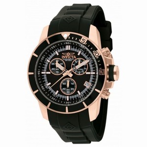 Invicta Pro Diver Chronograph Black Dial Black Polyurethane Men's Watch 11750