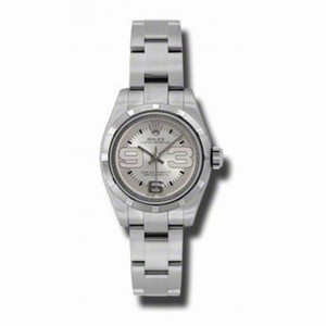 Rolex No date Silver Dial Automatic Stainless Steel  Ladies Watch 176210SMAXI