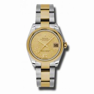 Rolex Datejust Champagne Dial Automatic Stainless Steel and 18kt Gold Ladies Watch 178243CFO