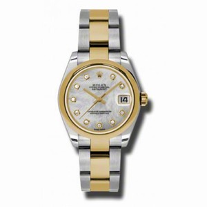 Rolex Datejust Mother of Pearl Dial Automatic Stainless Steel and 18kt Gold Ladies Watch 178243MDO