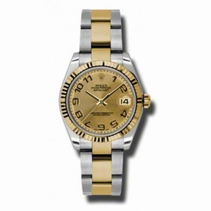 Rolex Datejust Champagne Dial Automatic Stainless Steel and 18kt Gold Ladies Watch 178273CCAO