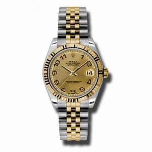 Rolex Datejust Champagne Dial Automatic Stainless Steel and 18kt Gold Ladies Watch 178273CCAJ