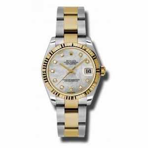 Rolex Datejust Mother of Pearl  Dial Automatic Stainless Steel and 18kt Gold Ladies Watch 178273MDO