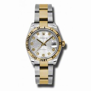Rolex Datejust Silver Dial Automatic Stainless Steel and 18kt Gold Ladies Watch 178273SJDO
