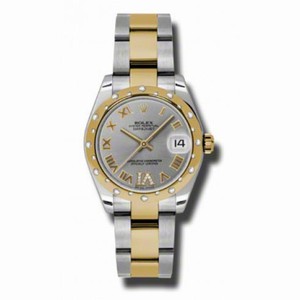 Rolex Datejust Silver Dial Automatic Stainless Steel and 18kt Gold Ladies Watch