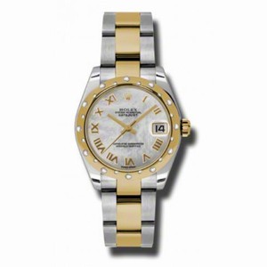 Rolex Datejust Mother of Pearl Dial Automatic Stainless Steel and 18kt Gold Ladies Watch 178343MRO