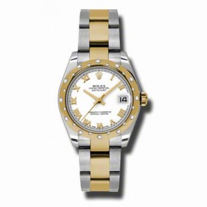 Rolex Datejust White Dial Automatic Stainless Steel and 18kt Gold Ladies Watch 178343WRO
