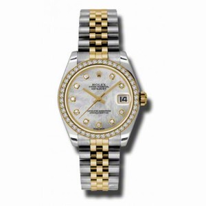 Rolex Datejust Mother of Pearl Dial Automatic Stainless Steel and 18kt Gold Ladies Watch 178383MDJ