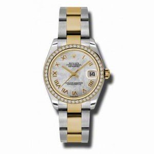 Rolex Datejust Mother of Pearl  Dial Automatic Stainless Steel and 18kt Gold Ladies Watch 178383MRO