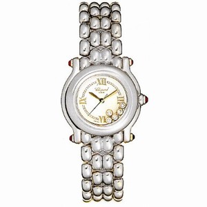 Chopard Happy Sport Diamond 18kt White Gold Ladies Watch 27/6150-21