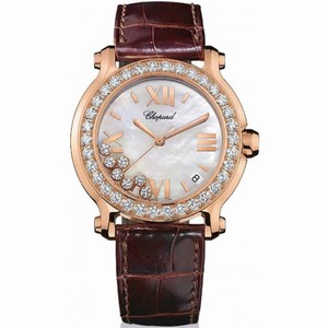 Chopard Happy Sport 18k Rose Gold and Diamond Watch 277473-5002