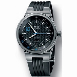 Oris Nico Rosberg Black Dial Black Rubber Men's Watch 63575867184SET
