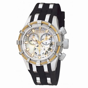 Invicta Ladies  Reserve Bolt Chronograph Watch with Black Polyurethane Bracelet 6944