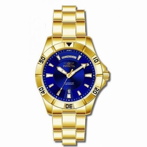 Invicta II Collection Stainless Steel Gold-tone Blue Dial Men's Watch 6964