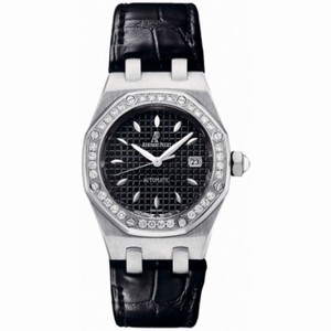 Audemars Piguet Royal Oak Diamond Automatic Black Dial Ladies Watch 77321ST.ZZ.D002CR.01