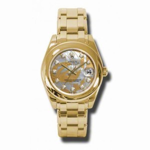 Rolex Datejust Automatic 18kt Yellow Gold  Ladies Watch 81208GDDMDPM