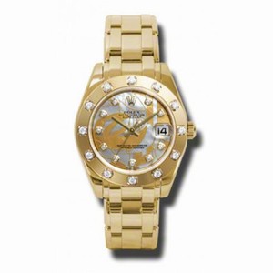 Rolex Datejust Automatic 18kt Yellow Gold  Ladies Watch 81318GDDMDPM