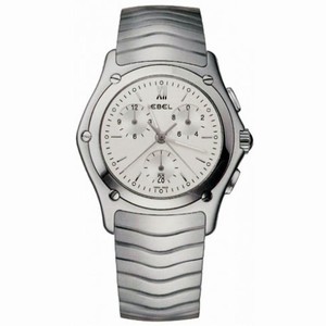 Ebel Men's Classic Wave Silver Dial Stainless Steel Ladies Quartz Watch 9251F41-6325