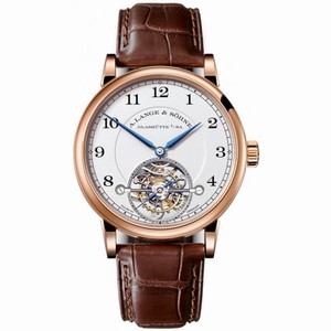 A. Lange and Sohne 1815 Tourbillon Silver Dial 18K Rose Gold Men's Watch 730.032