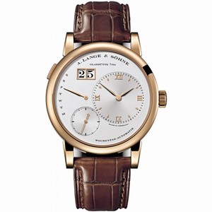 A. Lange and Sohne Lange 1 Daymatic Silver Dial 18kt Rose Gold Men's Watch 320.032
