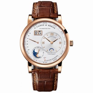 A. Lange and Sohne Lange 1 Tourbillon Silver Dial 18K Rose Gold Automatic Men's Watch 720.032