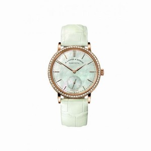 A. Lange and Sohne Saxonia 18K Yellow Gold Diamond Automatic Ladies Watch