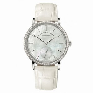 A. Lange and Sohne Saxonia Automatic Mother of Pearl Dial Diamond Ladies Watch 840.029