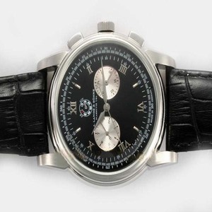 A.Lange Sohne Double Split 404.035 Mens 43mm Stainless Steel Case Watch