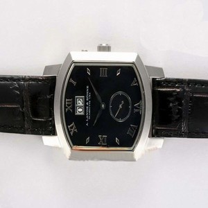 A.Lange Sohne Grand Arkade 103.035 Rectangle Black Cow Leather Strap Womens Watch