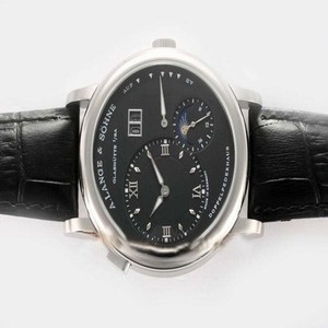 A.Lange Sohne Lange 1 Moonphase 109.025 Stainless Steel Case Mens Round Watch
