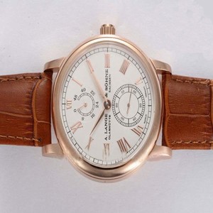 A.Lange Sohne Richard Lange 250.032 40.5mm Rose Gold Case White Dial Watch
