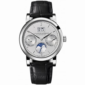 A. Lange & Sohne Saxonia Annual Calendar Silver Dial Men's Watch 330.025