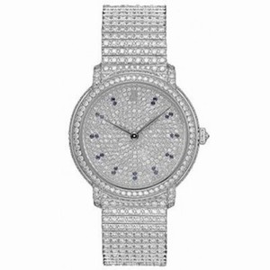 Aduemars Piguet Jules Audemars Diamod Pave Dial 18kt White Gold Ladies Watch 15125BC.ZZ.8040BC.01