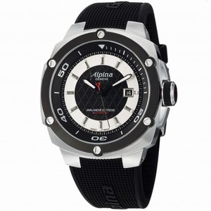 Alpina Adventure Extreme Black and Silver Dial Rubber Men's Watch AL525LBS5AE6